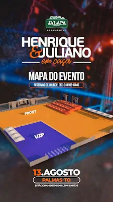 mapa henrique e juliano em palmas