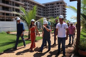 Prefeito de Porto Nacional visita obra do Five Senses Resort e destaca impacto positivo para a região
