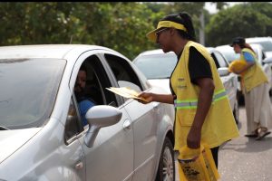 Entrega de panfletos Detran Tocantins