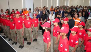 Autoridades estaduais participam do lançamento do Foco no Fogo 2025, que inicia suas ações de forma antecipada este ano, com o maior plano de combate a incêndios da história do Tocantins