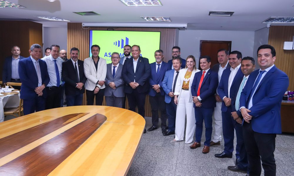 Em visita à Assembleia Legislativa, vice-presidente do Senador Eduardo Gomes reforça laços com parlamentares tocantinenses e é homenageado