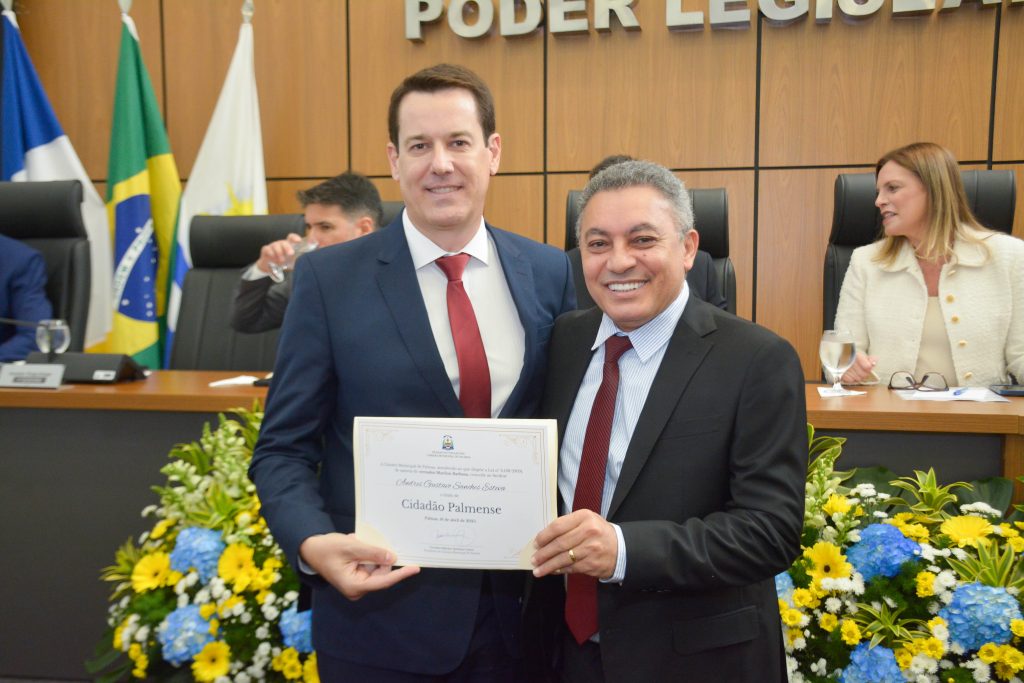 Cardiologista Andres Sánchez é homenageado com título de Cidadão Palmense