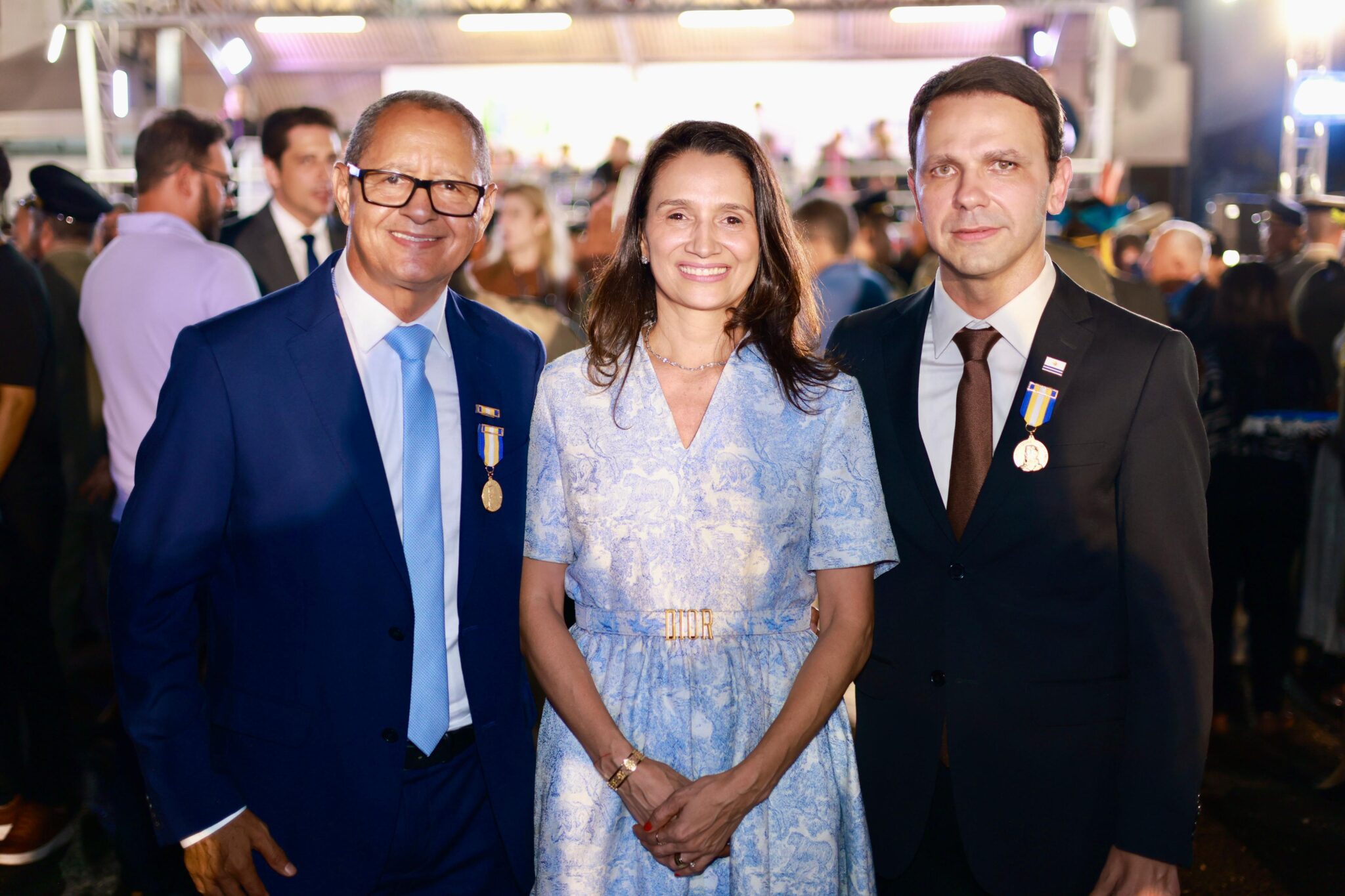 Sérgio Vieira (Soró), Polyanna Siqueira Campos e Carlos – Foto: Flávio Cavalera