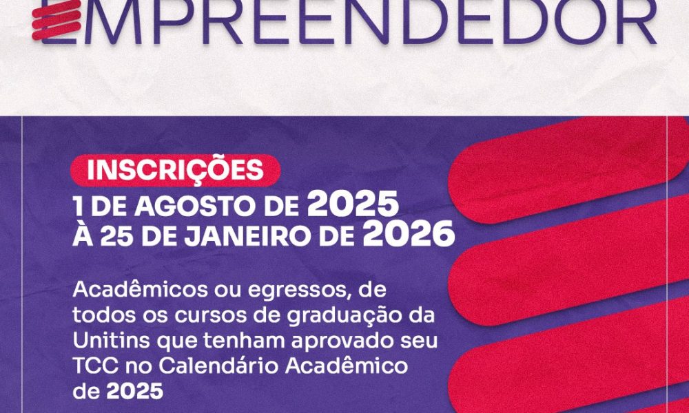 Prêmio TCC Empreendedor incentiva inovação entre alunos da Unitins