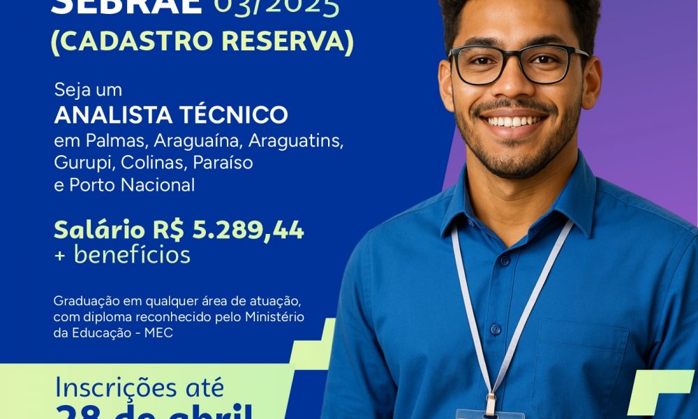 Banner Vaga Sebrae