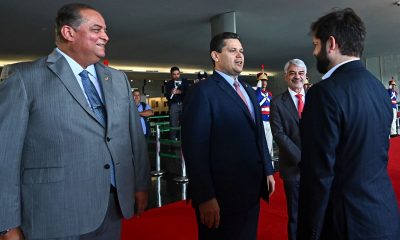 Eduardo Gomes na recepção ao presidente do Chile no Congresso Nacional