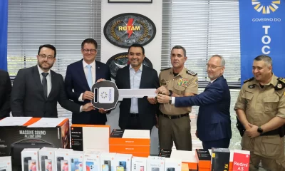 coronel Márcio Barbosa, oficializou a doação de bens apreendidos feita pela Receita Federal