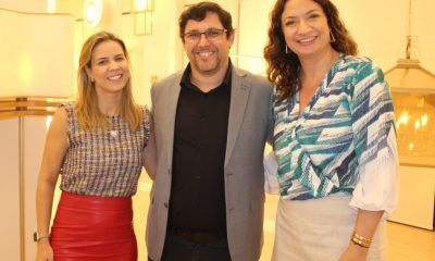 Fernanda de Paula Macedo, idealizadora da Metaldomado, o empresário Danilo Brentini, da My Leds, e a empresária Graziela Guardiola prestigiaram o lançamento do Concurso Soul Brasil, em Palmas