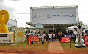 Objetivo é reforçar ações educativas do Movimento Maio Amarelo 2025, visando à redução de acidentes com vítimas no trânsito nas rodovias estaduais, tanto nas blizes quanto na abordagem durante a Agrotins 25 anos - Foto: Ageto/Governo do Tocantins