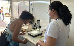 No primeiro dia da Agrotins 25 anos, SES/TO exibe o laboratório de entomologia - Foto: SES/Governo do Tocantins