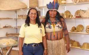 Mestras artesãs estrearam o espaço no Pavilhão da Cultura nesta terça-feira, 13 - Foto: Kadu Souza /Governo do Tocantins