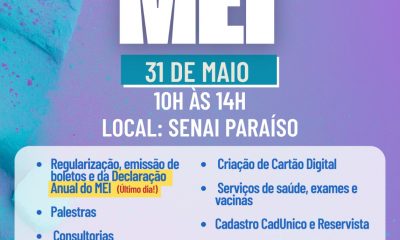 Evento ocorre neste sábado, 31, no Senai, e oferece atendimentos, orientações, atividades culturais e ações de saúde e cidadania