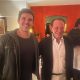 Cantor Marcel Kogos e anfitriao impecável Embaixador Canavésio