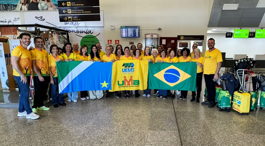 Comitiva de acadêmicos e professores do polo da UMA de Campo Grande embarcou na sexta-feira, 16, para participar da aula inaugural