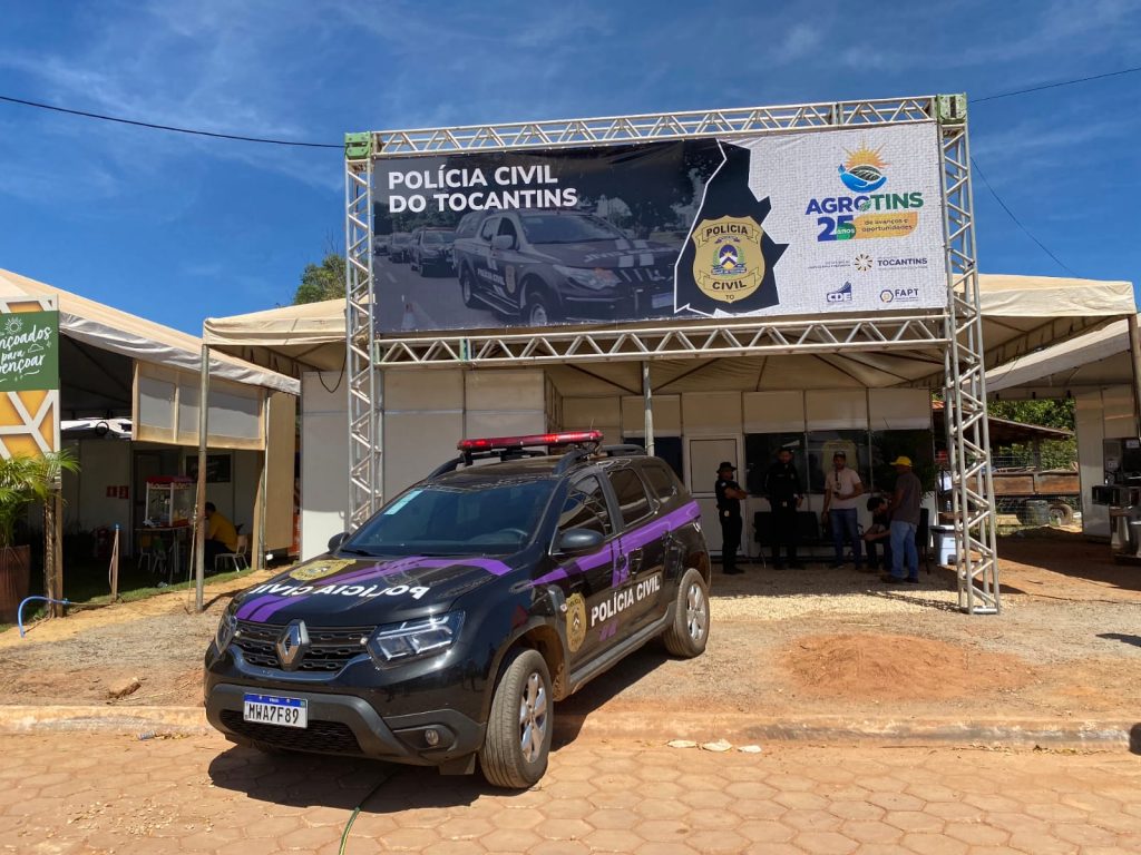 Estande da Polícia Civil funcionará em todos os dias da Agrotins - Foto: Jodacy Filho/Governo do Tocantins