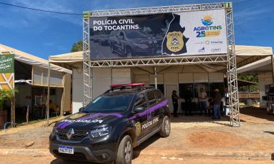Estande da Polícia Civil funcionará em todos os dias da Agrotins - Foto: Jodacy Filho/Governo do Tocantins