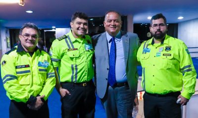 Presidente em Exercício do Senado, Eduardo Gomes recebe agentes da Capital e declara apoio à PEC que fortalece papel de guardas municipais e agentes de trânsito