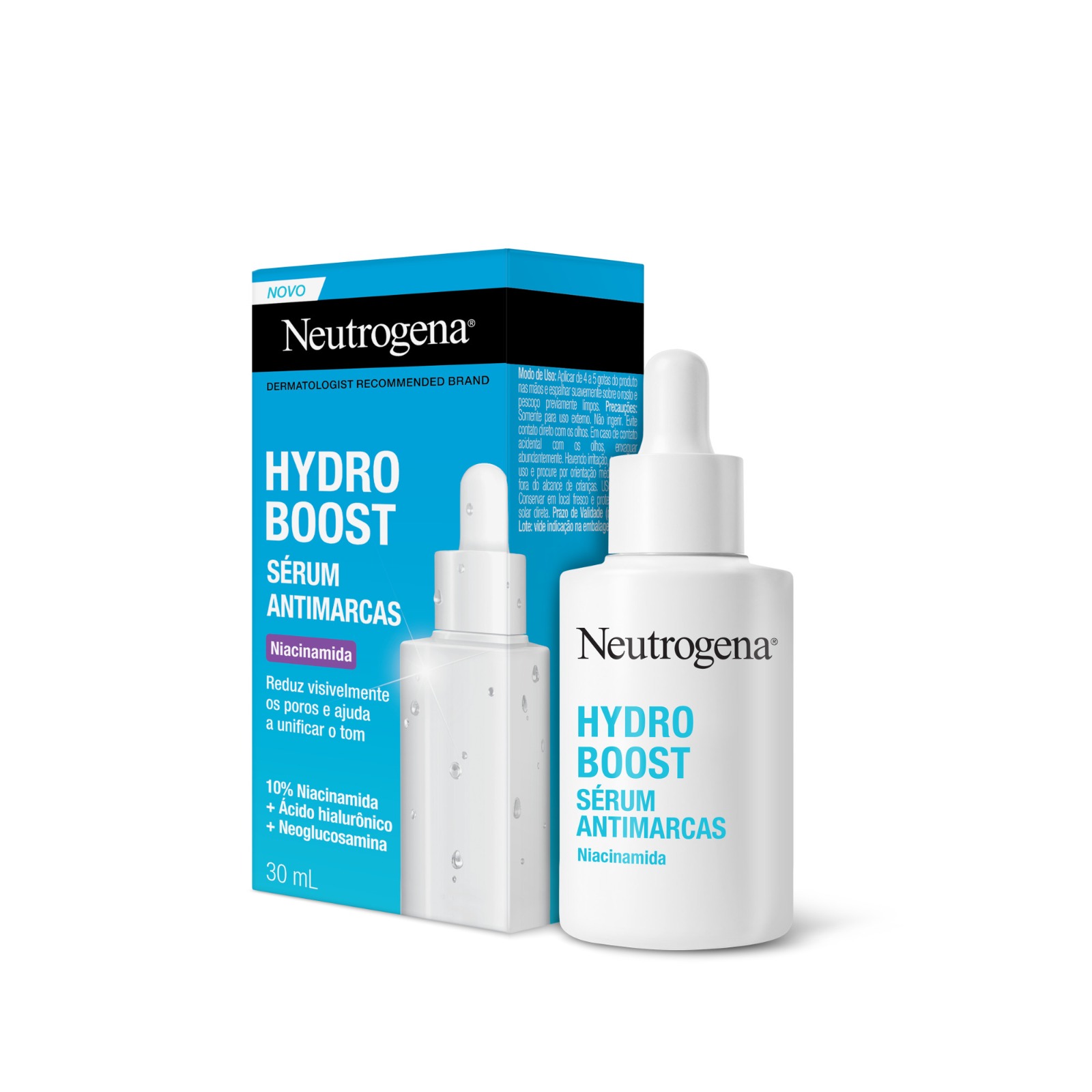 NEUTROGENA® amplia a família Hydro Boost, com novo Sérum Antimarcas 40 A novidade combina o poder da niacinamida com hidratação, uniformizando o tom da pele a partir da primeira gota