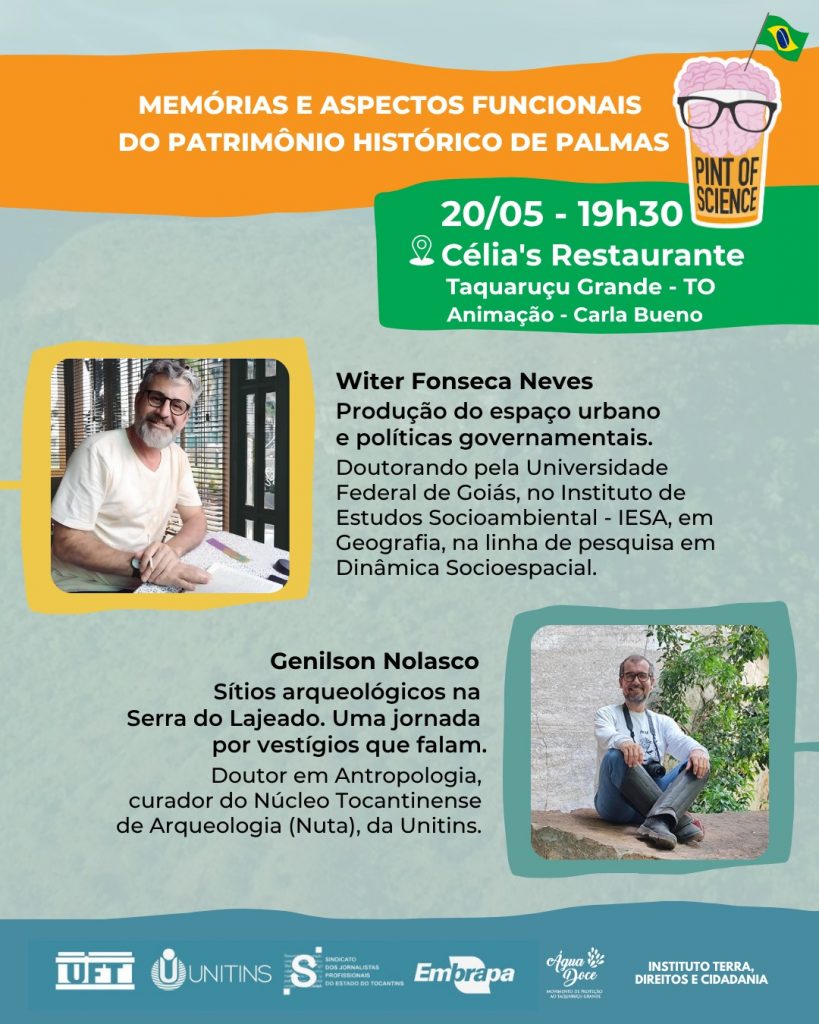 Festival Pint of Science Brasil debate memórias e mudanças urbanas em Palmas.
