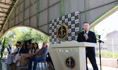 Prestigiando o evento, o prefeito de Palmas, Eduardo Siqueira Campos, falou de sua alegria em participar de um momento tão importante, não apenas para os estudantes, mas também para seus familiares e toda a comunidade escolar – Foto: Francisco Barros