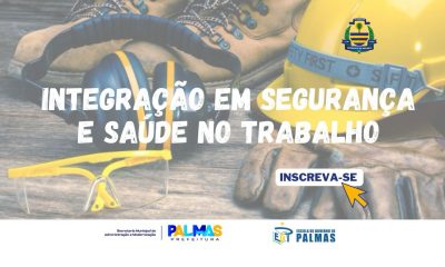 A capacitação é ofertada pela Prefeitura de Palmas, por meio da Escola de Governo de Palmas (EGP), e os interessados podem inscrever até 15 de maio