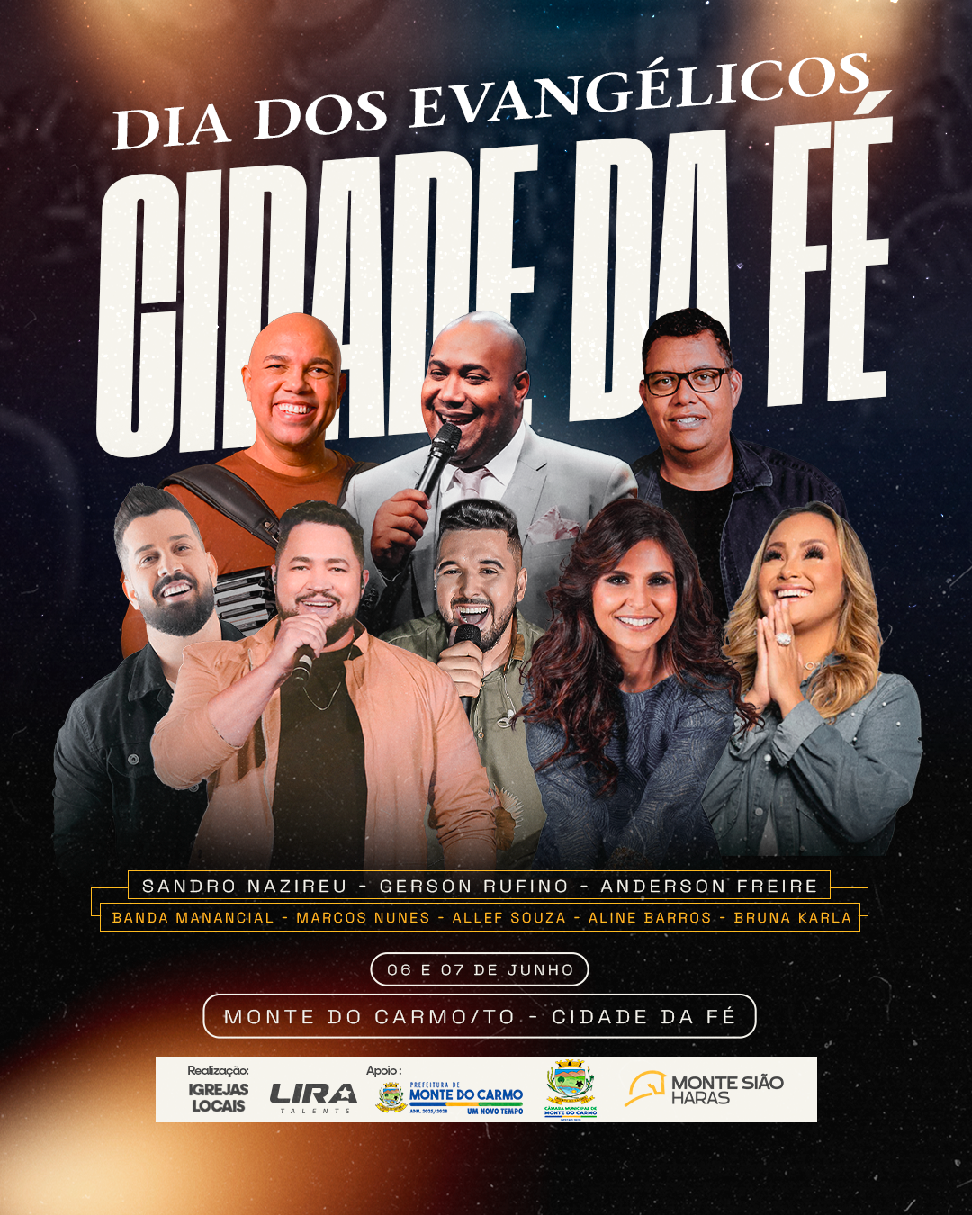 baner festa gospel em monte do carmo