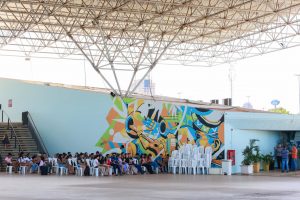 Usuários aguardam emissão do cartão do transporte coletivo de Palmas – Foto: Francisco Barros