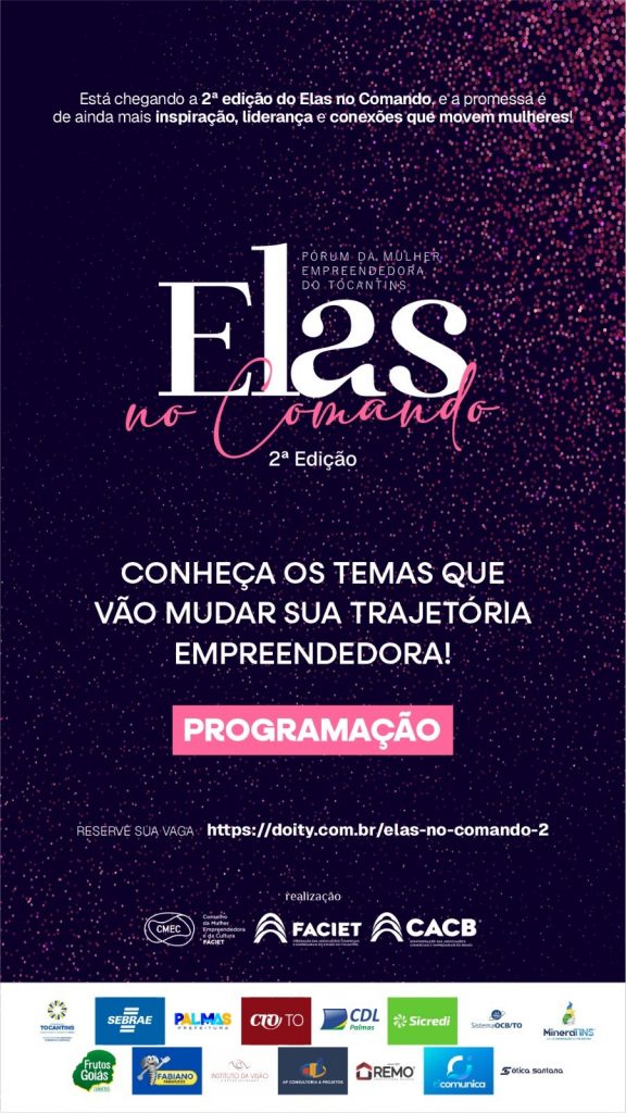 Evento acontece no dia 15 de maio, em Palmas, e contará com painéis, palestras e espaço de networking