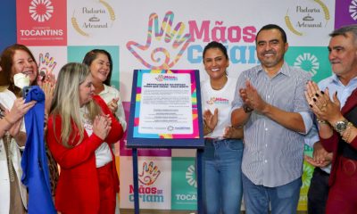 Governador Wanderlei Barbosa e primeira-dama Karynne Sotero entregam sede do projeto Mãos que Criam que oferece cursos profissionalizantes em Palmas - Foto: Loise Maria/Governo do Tocantins
