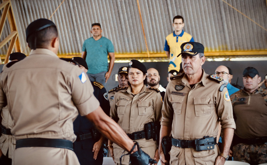 PMTO lança Operação Sentinela e homenageia policiais em solenidade no 6º Batalhão 123 Medalhas e honrarias reconhecem o empenho dos policiais militares do 6º BPM. - Foto: Felipe Cruz / Governo do Tocantins