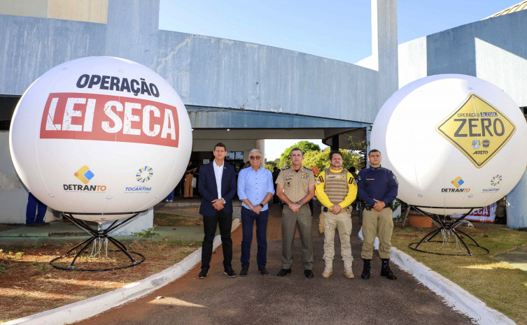 Governo do Tocantins lança a Operação Álcool Zero e a Operação Lei Seca, com foco no combate à alcoolemia 37 Cerimônia de lançamento da "Operação Lei Seca" e da “Operação Álcool Zero” ocorreram no Quartel do Comando Geral (QCG) em Palmas - Foto: Felix Carneiro/Governo do Tocantins