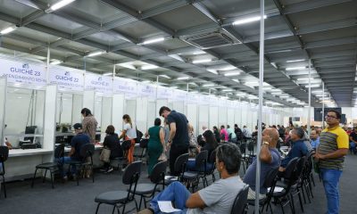 Mais de mil contribuintes estão sendo atendidos por dia no Parque do Povo – Foto: Regiane Rocha