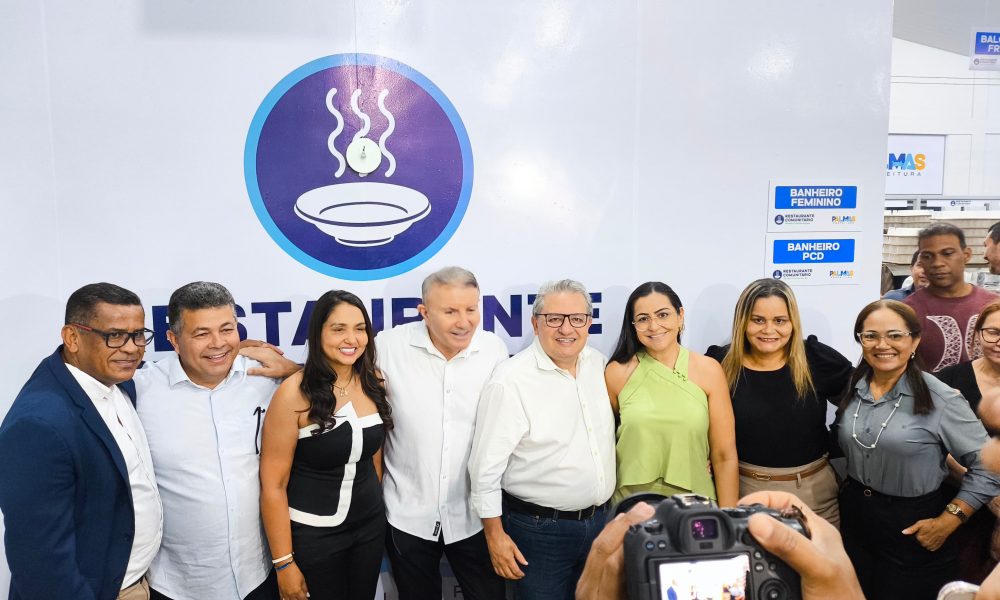 Restaurantes Comunitários de Palmas reabrem após reforma. Vereador Folha participa da entrega e destaca importância da segurança alimentar.