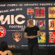 runo Teles durante evento onde anunciou a presença dos observadores internacionais na Copa Futebol Campeão