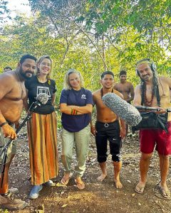 Equipe de Produção das músicas Akwē em Ação grava canções tradicionais na Aldeia Morrão