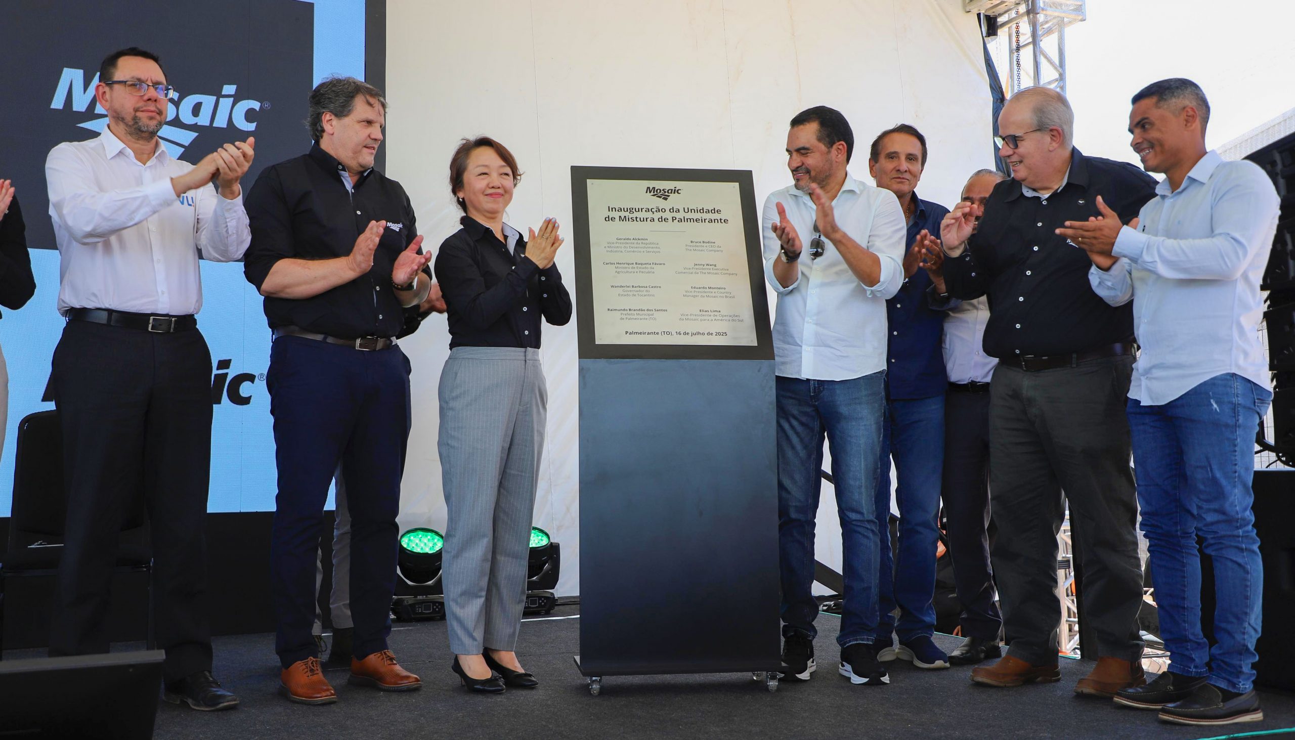 Governador Wanderlei Barbosa inaugura unidade da Mosaic Fertilizantes em Palmeirante, com investimento de R$ 400 milhões e geração de 200 empregos.