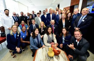 Vice-presidente do Senado Eduardo Gomes recebe atletas e lideranças para tratar da nova Lei de Incentivo ao Esporte