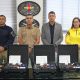 Coronel Márcio Barbosa, comandante-geral da PMTO, liderando a Operação Álcool Zero, ação conjunta com o Detran/TO para garantir a segurança no trânsito e combater a condução sob efeito de álcool no Tocantins."