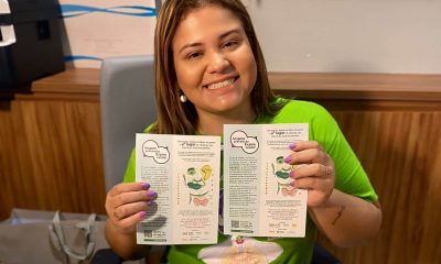 A fisioterapeuta Talita Brunes, especialista em reconstrução crânio facial e voluntária da ACBG Brasil no Tocantins