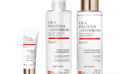A linha Botik Cica Pantenol + Ceramidas, recém-lançada pelo O Boticário, é puro charme e cuidado — perfeita para quem quer unir beleza e bem-estar, especialmente em looks comfy-chic ou inspirados no athleisure.