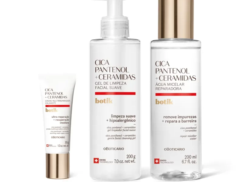 A linha Botik Cica Pantenol + Ceramidas, recém-lançada pelo O Boticário, é puro charme e cuidado — perfeita para quem quer unir beleza e bem-estar, especialmente em looks comfy-chic ou inspirados no athleisure.