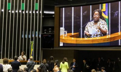 Ministra Macaé Evaristo durante participação na Comissão Geral da Câmara dos Deputados para debater a proteção de crianças e adolescentes em ambientes digitais - Foto: Vitor Vasconcelos / Secom-PR