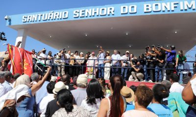 Governador Wanderlei Barbosa participa da missa campal do Senhor do Bonfim, maior evento religioso do Estado - Foto: Adilvan Nogueira/Governo do Tocantins