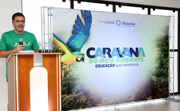 O titular da Semarh, Marcello Lelis, destacou que a criação da caravana surgiu da necessidade de ampliar o debate sobre meio ambiente em todas as regiões do Tocantins - Foto: Jordana Capistrano/Governo do Tocantins