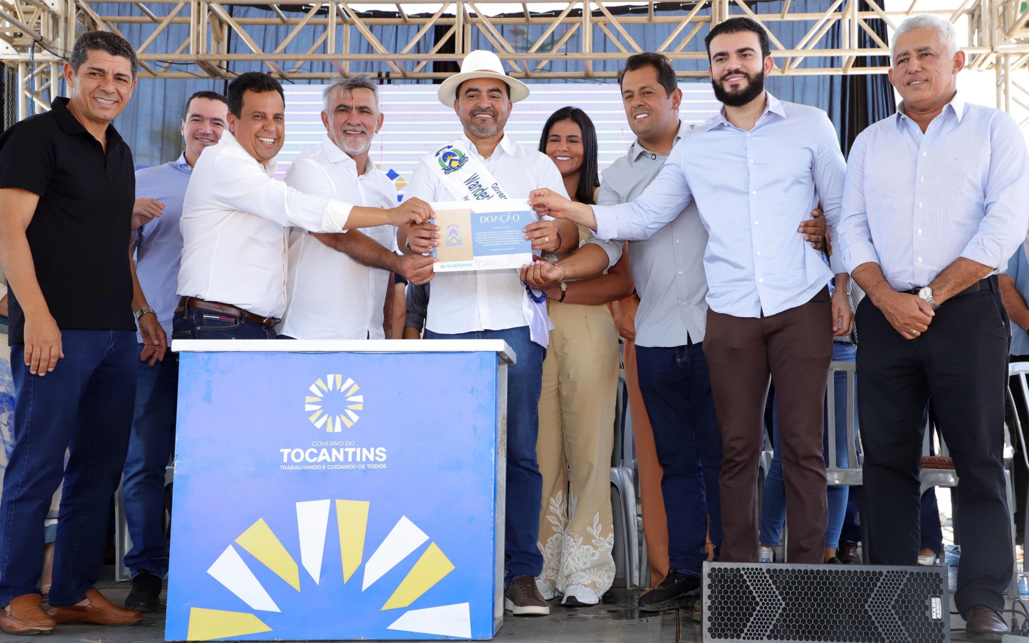 Entrega de reforma de escola em Palmeirópolis - foto Márcio Vieira GovTO