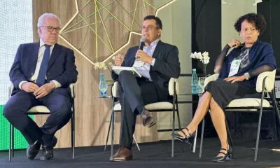 Fábio Vaz foi escolhido para mediar um dos principais painéis do evento, com a participação do presidente do Inep, Manuel Palácios, e da diretora de Avaliação da Educação Básica do Inep, Hilda Linhares (Foto: Seduc/Governo do Tocantins)