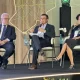 Fábio Vaz foi escolhido para mediar um dos principais painéis do evento, com a participação do presidente do Inep, Manuel Palácios, e da diretora de Avaliação da Educação Básica do Inep, Hilda Linhares (Foto: Seduc/Governo do Tocantins)
