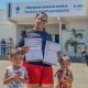 Estudante de psicologia Camila Santos Feitosa, 29 anos, levou as filhas Aylla, 3, e Alikierry, 4 anos, para atualizarem o cartão – Foto: Miller Freitas