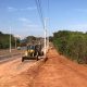 Serviços de terraplanagem para finalização da pista na avenida NS-10 – Foto: Divulgação
