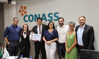A Secretaria de Estado da Saúde foi homenageada durante reunião do Conselho Nacional de Secretários de Saúde realizada na quarta-feira, 27
